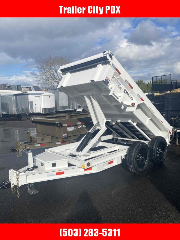 2022 Delco Trailers 5 X 10 DUMP WHITE RAMP/TARPS DELCO Dump Trailer 2022 Delco Trailers 5 X 10 DUMP WHITE RAMP/TARPS DELCO Dump Trailer