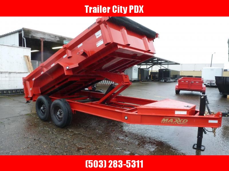 2020 MAXXD 14' x 83" 14k 8" I-Beam Frame DUMP Flame Red Dump Trailer 2020 MAXXD 14' x 83" 14k 8" I-Beam Frame DUMP Flame Red Dump Trailer