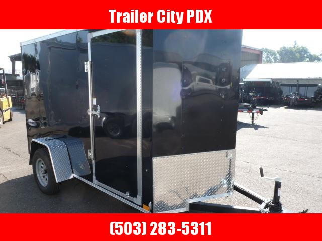 5 X 10 3K BLACK ENCLOSED CARGO TRAILER WITH V-NOSE/RAMP 5 X 10 3K BLACK ENCLOSED CARGO TRAILER WITH V-NOSE/RAMP