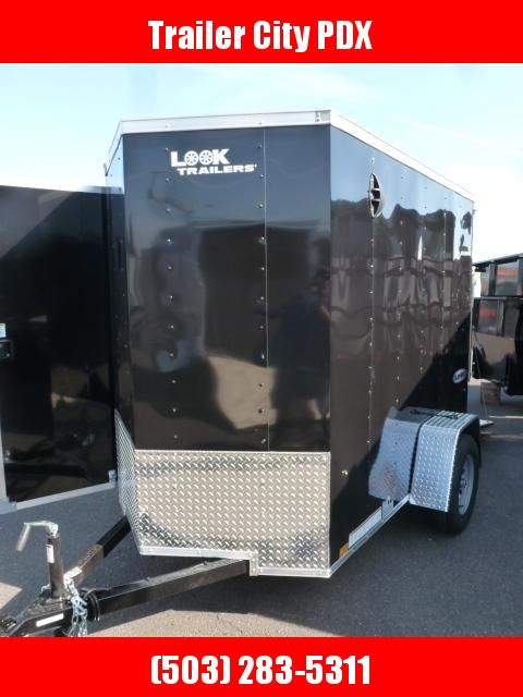 5 X 8 3K BLACK ENCLOSED CARGO TRAILER WITH V-NOSE/RAMP 5 X 8 3K BLACK ENCLOSED CARGO TRAILER WITH V-NOSE/RAMP