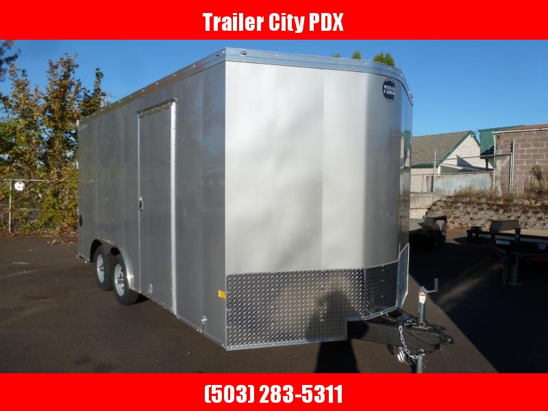 2021 Wells Cargo 8.5 x 16 RAMP ROAD FORCE ENCLOSED SILVER FROST Enclosed Cargo Trailer 2021 Wells Cargo 8.5 x 16 RAMP ROAD FORCE ENCLOSED SILVER FROST Enclosed Cargo Trailer