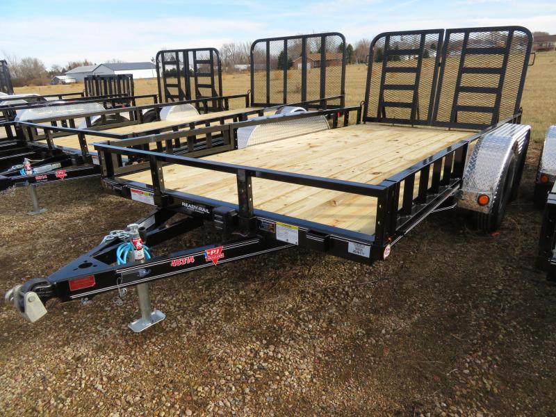 2021 PJ Trailers 14 Tandem Axle ATV Utility Trailer Farm Equipment