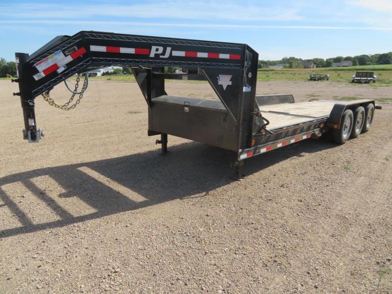 2016 PJ Trailers 24 Tiltbed GN Triple Axle Equipment Winch Trailer 2016 PJ Trailers 24 Tiltbed GN Triple Axle Equipment Winch Trailer