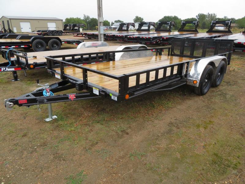 2023 PJ Trailers 18 Tandem Axle ATV Utility Trailer Farm Equipment