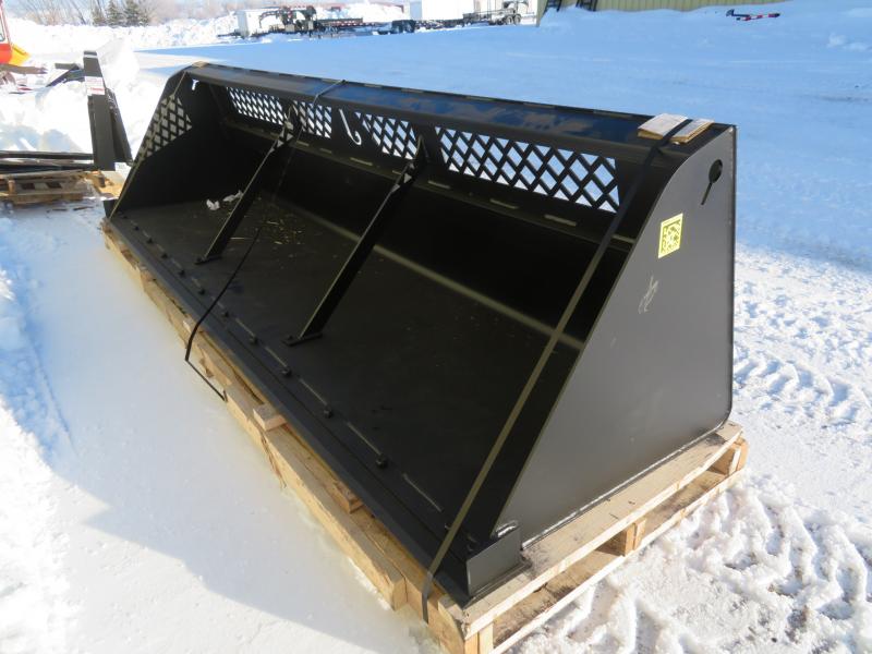 New Jenkins 144" Skid Steer High Capacity Snow and Material Bucket 