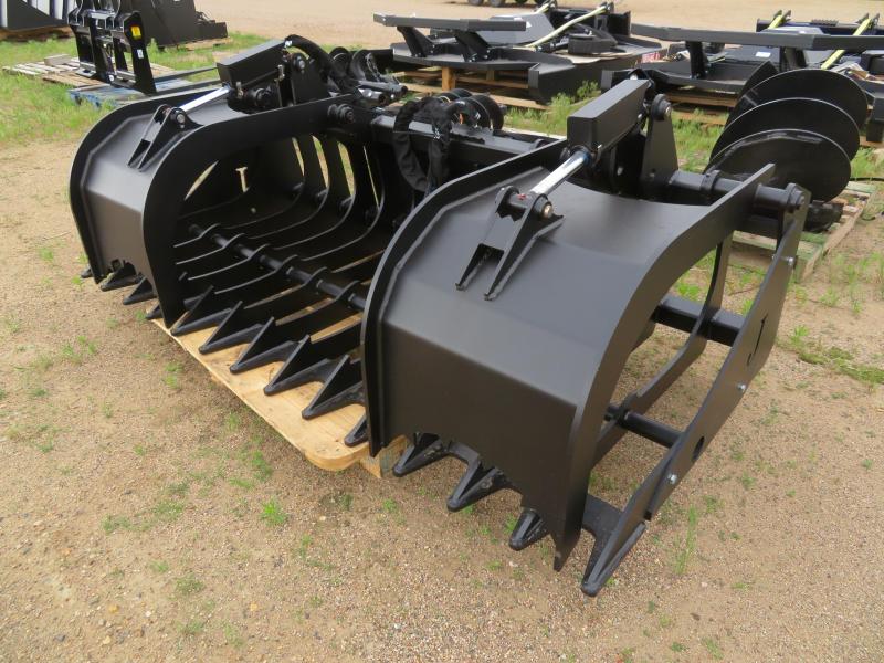 New Jenkins 84 Skid Steer Grapple Rock bucket Farm Equipment and
