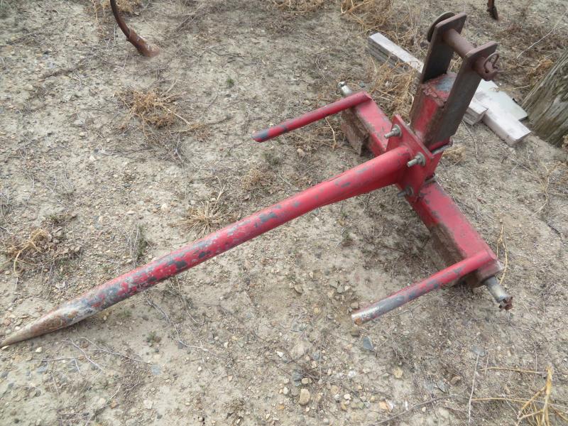 Used Red 3 Point Bale Spear Used Red 3 Point Bale Spear