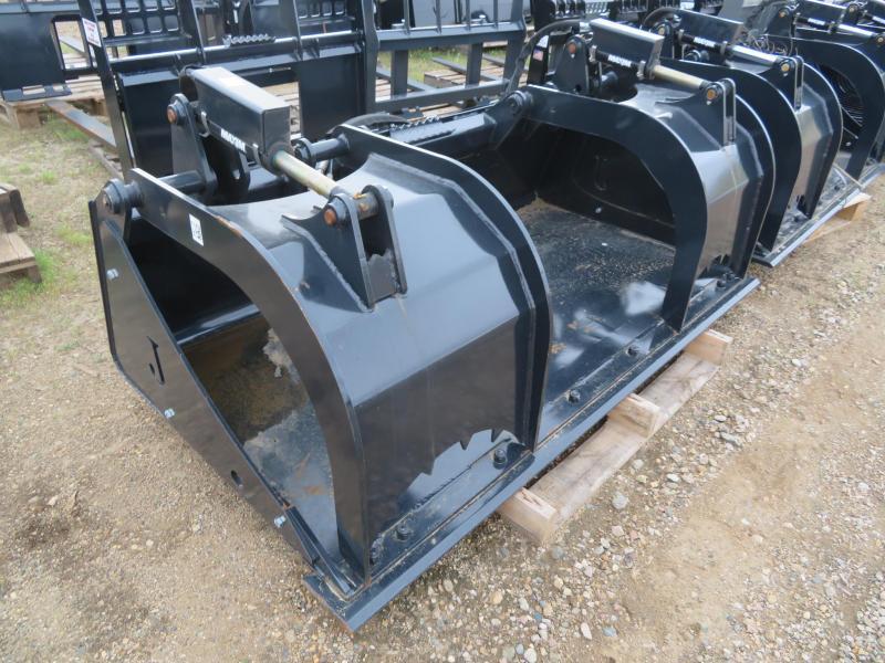 New Jenkins 68" Skid Steer Flat Bottom Bucket with Grapple New Jenkins 68" Skid Steer Flat Bottom Bucket with Grapple