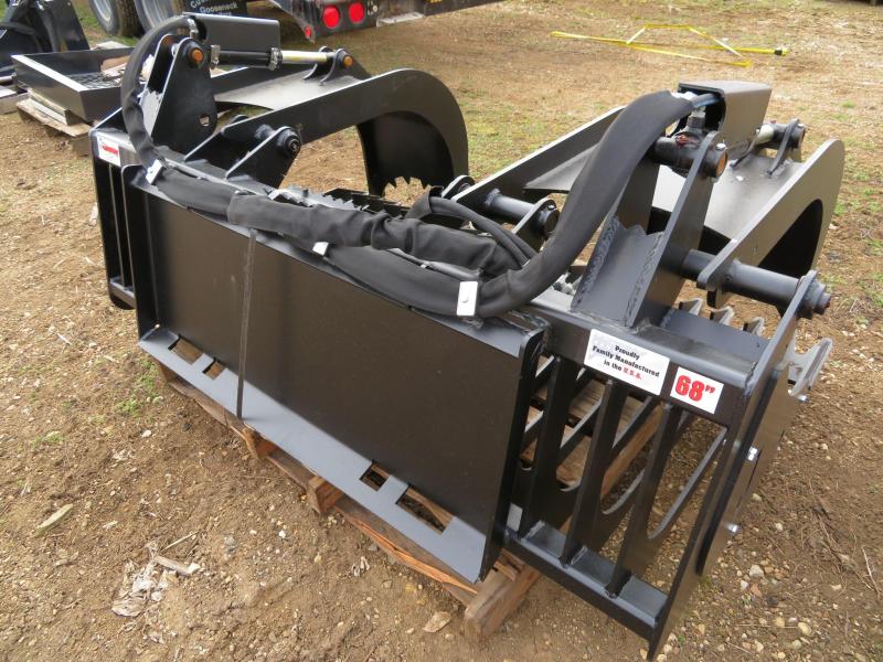 New Jenkins 68" Skid Steer Rock Bucket with Grapple Farm Equipment