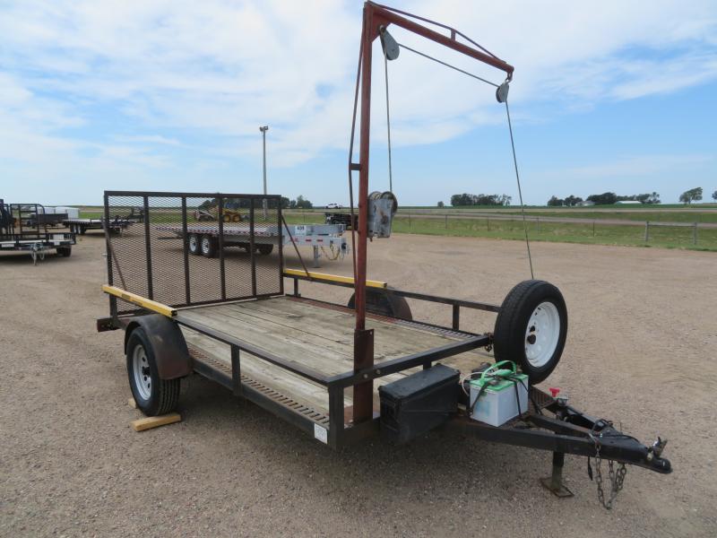 2007 M&S 12' Utility Trailer with Lift Assist 2007 M&S 12' Utility Trailer with Lift Assist