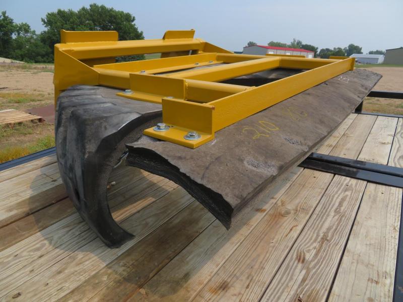 Yellow 80" Skid Steer Manure Pusher Yellow 80" Skid Steer Manure Pusher