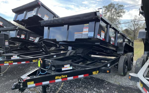 2022 Big Tex 16LP 17.5K TAND LP DUMP 83"x14 6S Black #3414 2022 Big Tex 16LP 17.5K TAND LP DUMP 83"x14 6S Black #3414