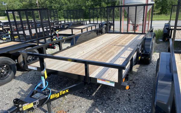 2023 Big Tex 70PI 7K TAND UTILITY PI (7 x16) GA ADJ COUP, 4RG, SPMT, BK #6133 2023 Big Tex 70PI 7K TAND UTILITY PI (7 x16) GA ADJ COUP, 4RG, SPMT, BK #6133