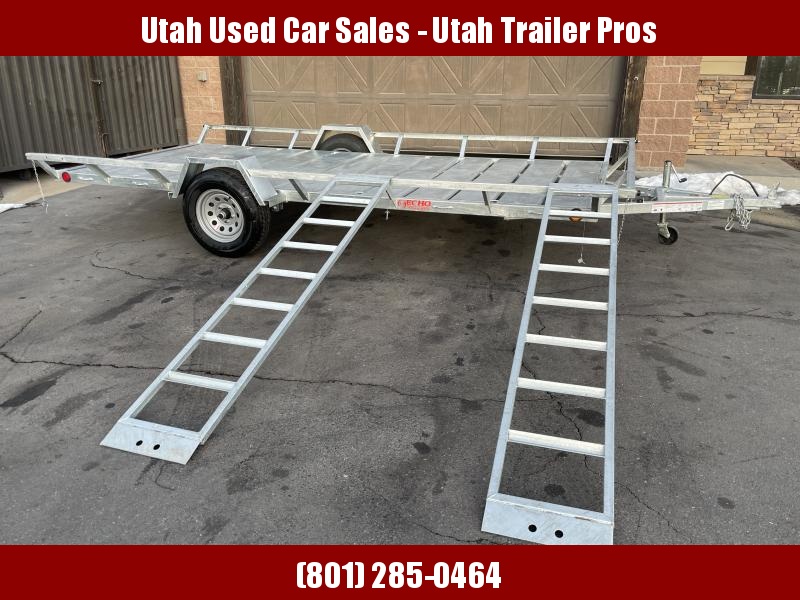GALVANIZED, RUST FREE! 7x14 Utility Trailer with Rear and Side Load Ramps!!! Echo ATV Trailer, UTV Trailer GALVANIZED, RUST FREE! 7x14 Utility Trailer with Rear and Side Load Ramps!!! Echo ATV Trailer, UTV Trailer