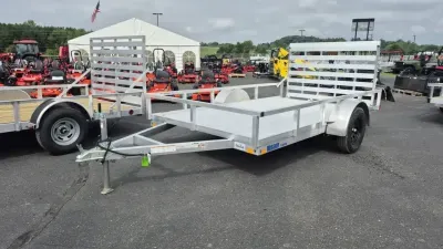 2026 Mission MU 80" x 12' 3k All-Aluminum Open Utility Trailer w/Extruded Aluminum Floor Upgrade