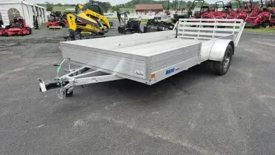 2026 Mission Flexhaul 81" x 14' 3.5k Single Axle All-Aluminum Utility Trailer w/Bi-Fold Ramp