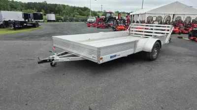 2026 Mission Flexhaul 81" x 14' 3.5k Single Axle All-Aluminum Utility Trailer w/Bi-Fold Ramp
