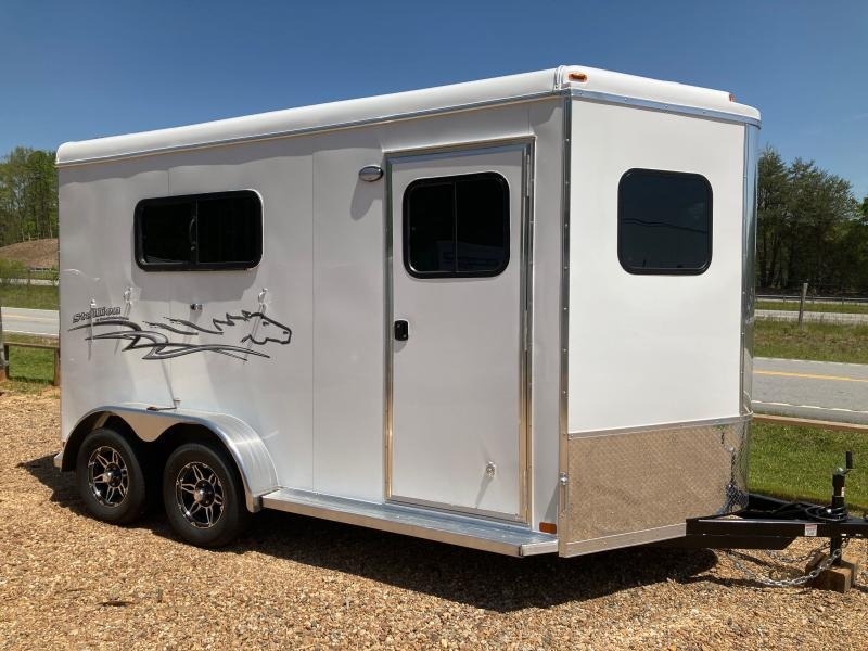 Homesteader 2 Horse Bumper Pull Slant Load Trailer Ken Feagin Truck