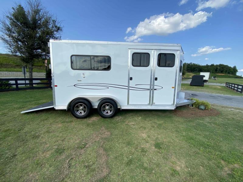 Frontier ALL ALUMINUM 2H 67" Tack Straight Load Horse Trailer Premium