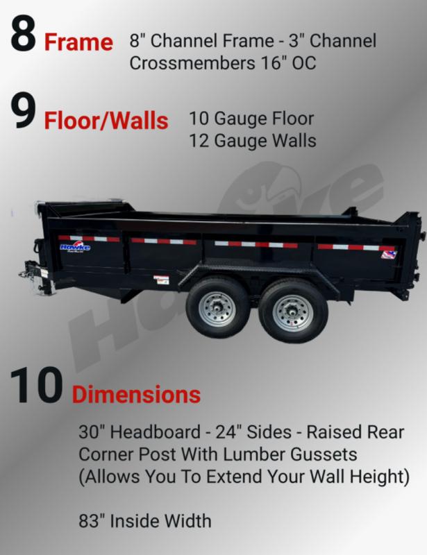 new Dump Trailers Hawke Trailers Other for sale, in Campobello, SC Thumbnail 6