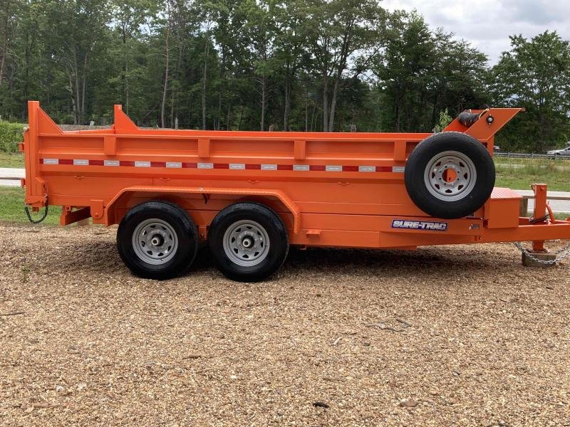 2022 Sure-Trac 7x14 Low Profile Dump Trailer w/ Dual Ram 2022 Sure-Trac 7x14 Low Profile Dump Trailer w/ Dual Ram