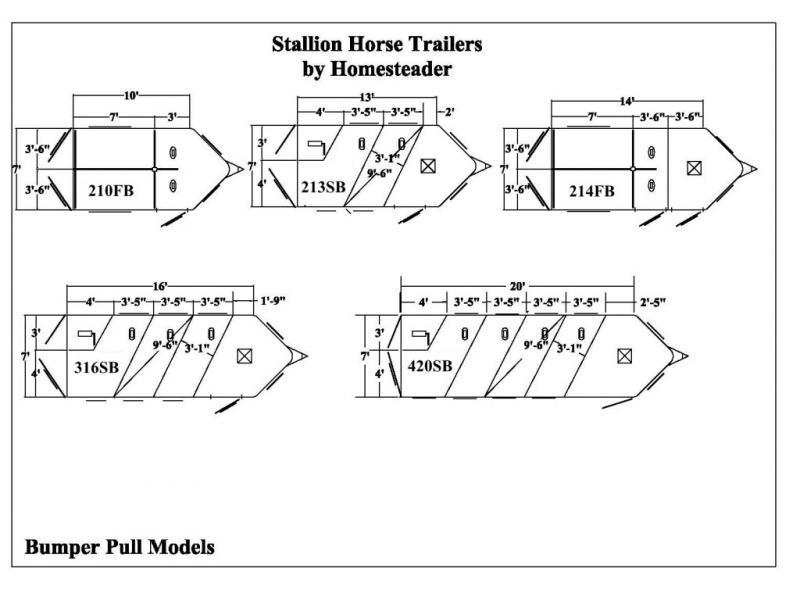 new Horse Trailers Homesteader Trailers  for sale, in Campobello, SC Thumbnail 18