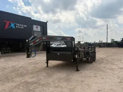 East Texas Trailers 83" X 14' GOOSENECK DUMP TRAILER 14K