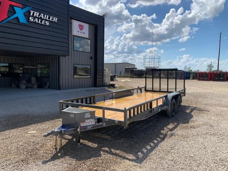 East Texas Trailers 83" X 20' UTILITY WITH 3' GATE AND SIDE
