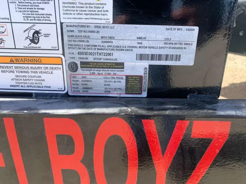 new Car Haulers / Racing Trailers Steel Boyz  for sale, in Petty, TX Thumbnail 7