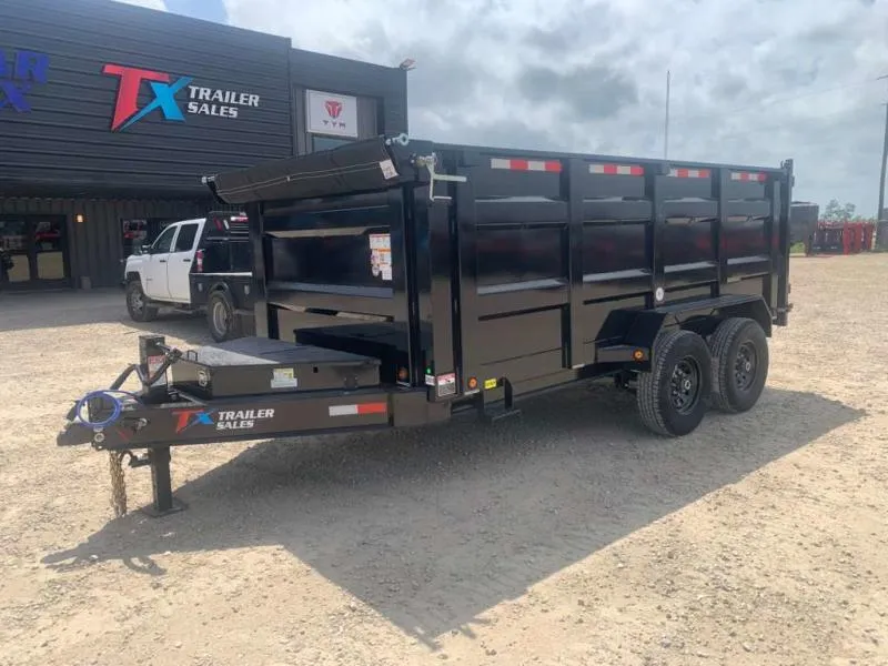 East Texas Trailers 14' BUMPER PULL DUMP TRAILER 14K