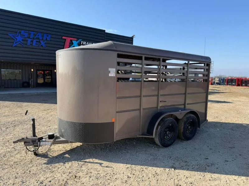 Delta Manufacturing, Inc. 6'6" X 14' 500 ES SERIES DELTA BUMPER PULL LIVESTOCK TRAILER