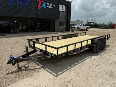 East Texas Trailers 20' UTILITY WITH 5' SLIDE IN RAMPS