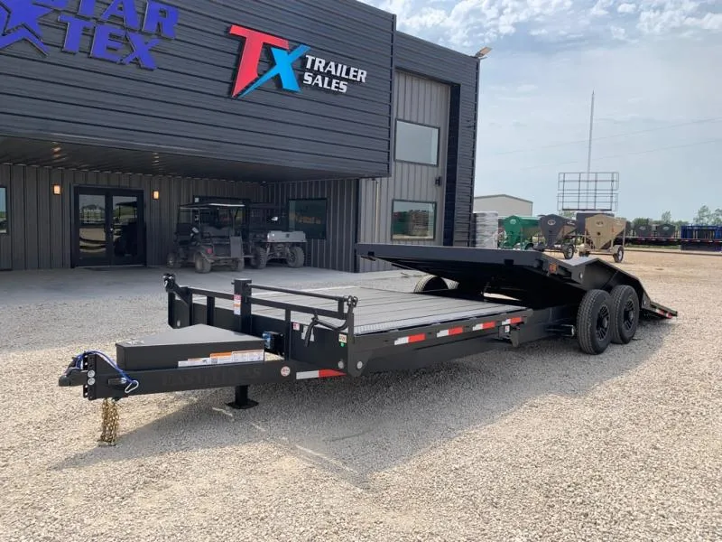 East Texas Trailers 102" X 24' GRAVITY TILT DECK WITH 8' STATIONARY DECK 16' GRAVITY TILT DECK
