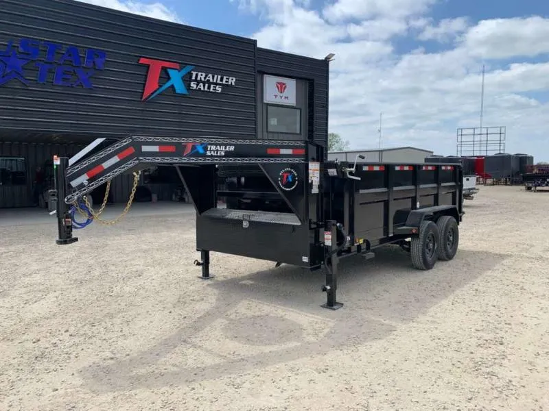 East Texas Trailers 14' GOOSENECK DUMP 14K