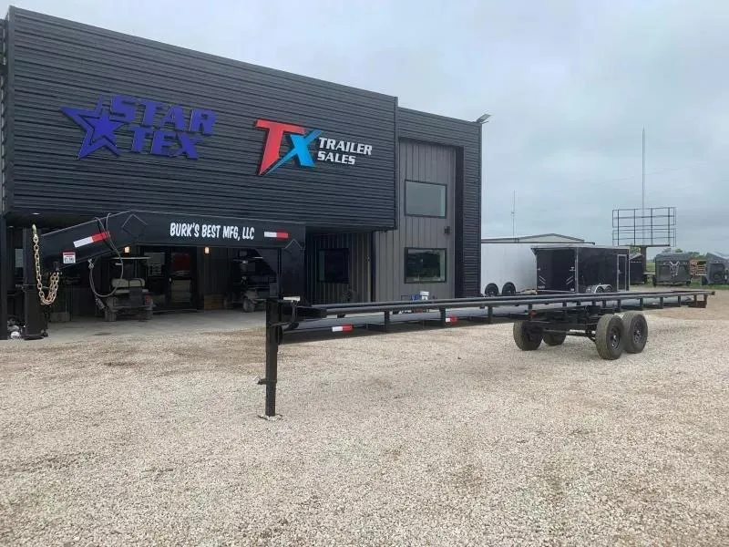 Other 42' BURK'S VEST MFG GOOSENECK INLINE HAY TRAILER