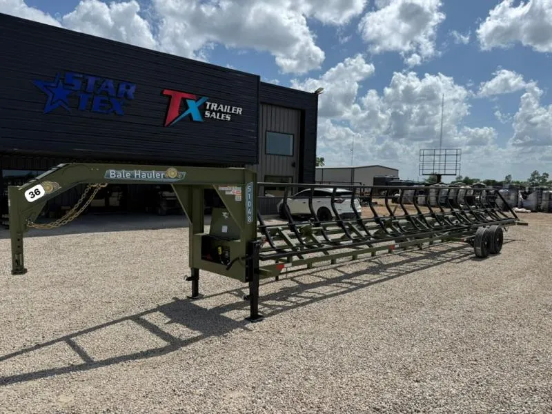 INDUSTRAIS AMERICA 36' ALL DROP HAY TRAILER 14K