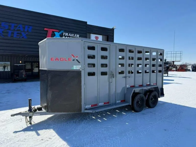 RawMaxx 6.8"X 16' BUMPER PULL LIVESTOCK TRAILER 10K