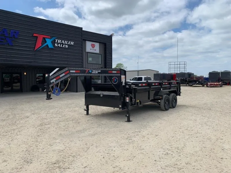 East Texas Trailers 16' GOOSENECK DUMP 14K
