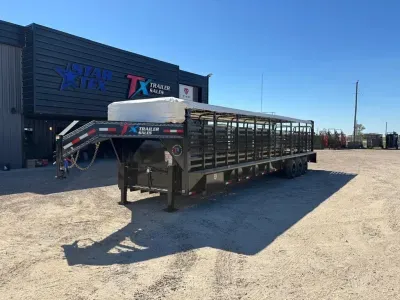 2027 East Texas Trailers 6.8" X 36' GOOSENECK  LIVESTOCK 24K