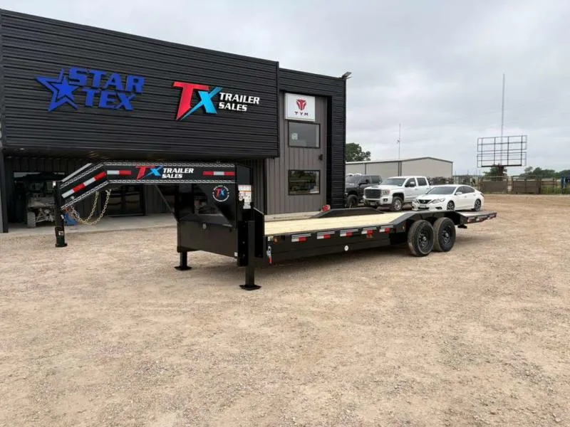 East Texas Trailers 24' GOOSENECK TILT DECK 14K