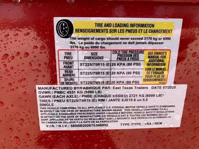 new Tilt Trailers East Texas Trailers  for sale, in Petty, TX Thumbnail 3