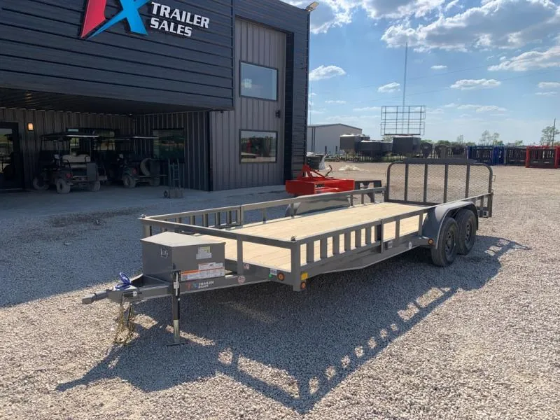 East Texas Trailers 83" X 20' UTILITY WITH  3' GATE AND SIDE LOAD RAMPS