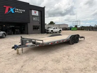 East Texas Trailers 22' CAR HAULER/EQUIPMENT WITH SLIDE IN RAMPS
