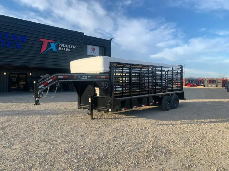 East Texas Trailers 6.8" X 20' GOOSENECK LIVESTOCK 14K