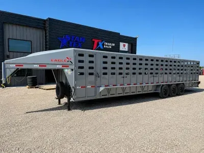 RawMaxx 6'8" x 36' EAGLE X LIVESTOCK TRAILER 24K
