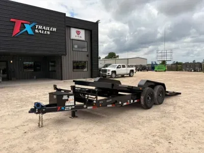 East Texas Trailers 18' GRAVITY TILT DECK W/ 2' STATIONARY DECK