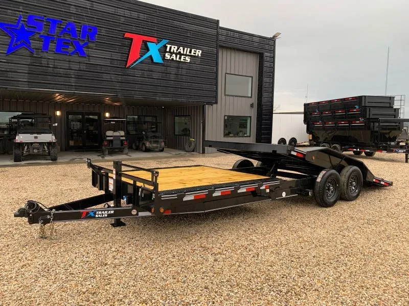 2025 East Texas Trailers 102" X 24' GRAVITY TILT DECK TRAILER WITH  8' STATIONARY DECK 16' GRAVIT