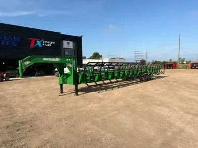 INDUSTRAIS AMERICA 42' DUAL TANDEM DOUBLE DROP HAY TRAILER