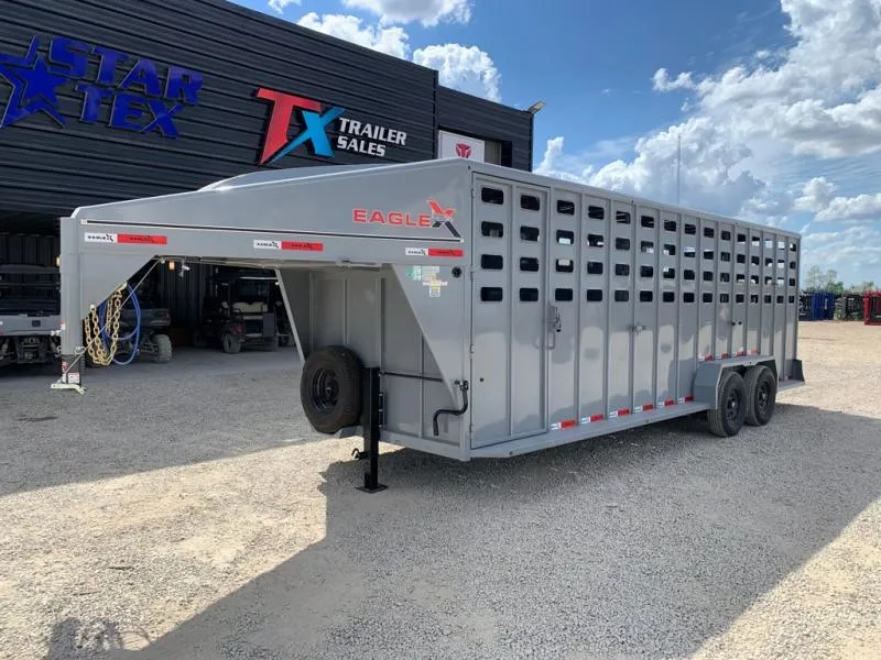 Eagle Trailer 6'8" x 24' Eagle X Livestock Trailer