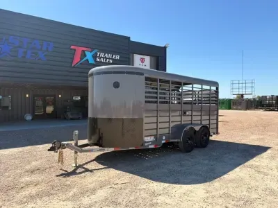 East Texas Trailers 6.8” X 16' BUMPER PULL LIVESTOCK TRAILER